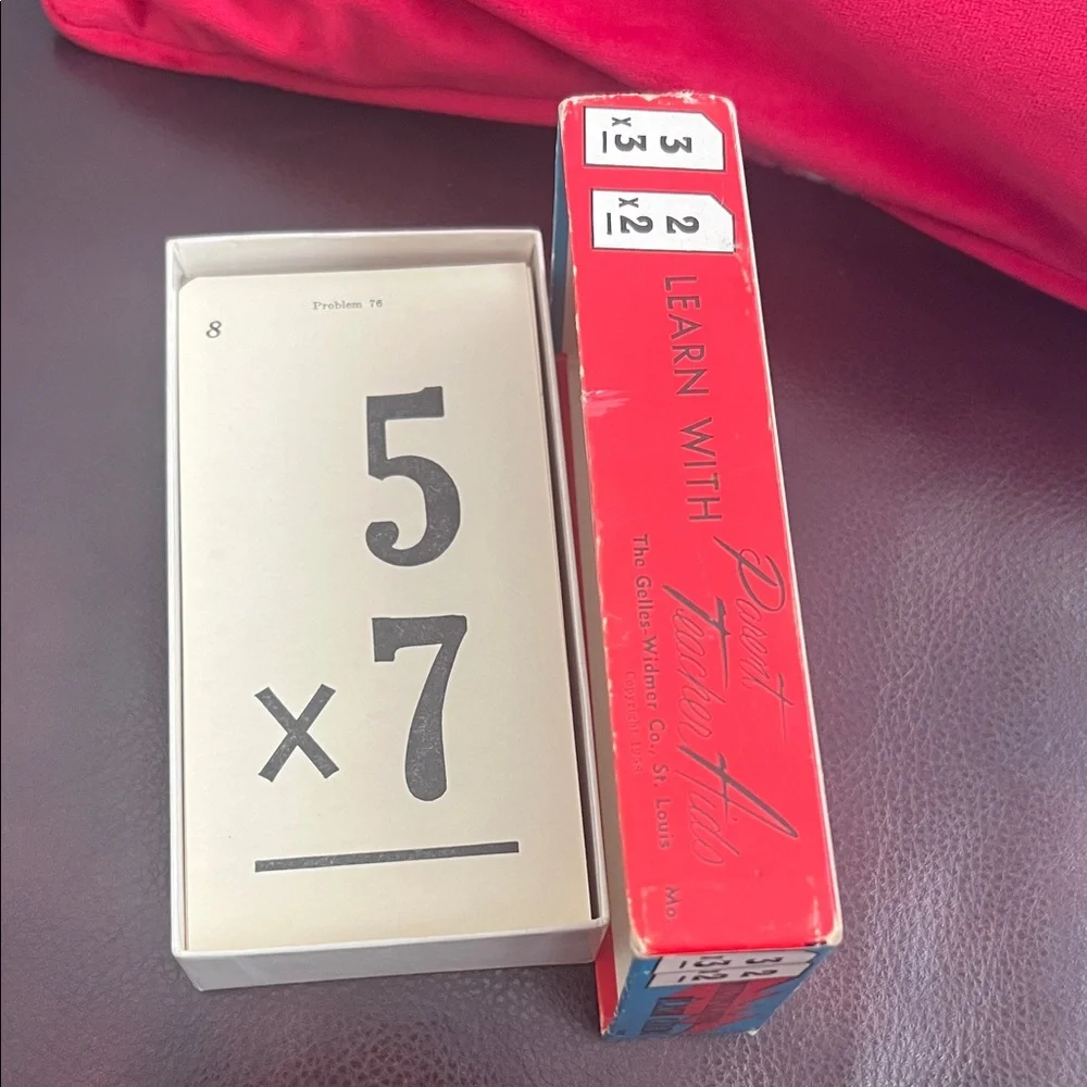 Vintage Multiplication Flash Cards with Progress-Testing Sheets